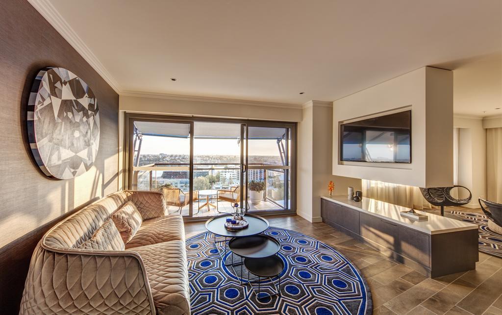 The Star Grand Hotel And Residences Сидней Экстерьер фото The living room of a two-bedroom apartment at The Ivy Collection